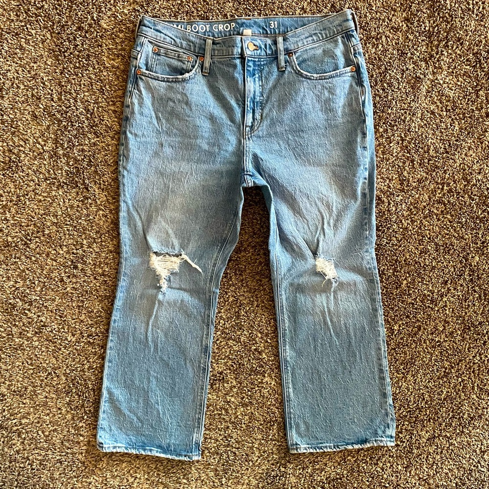 J Crew Demi Boot Crop Jeans, size 31, EUC